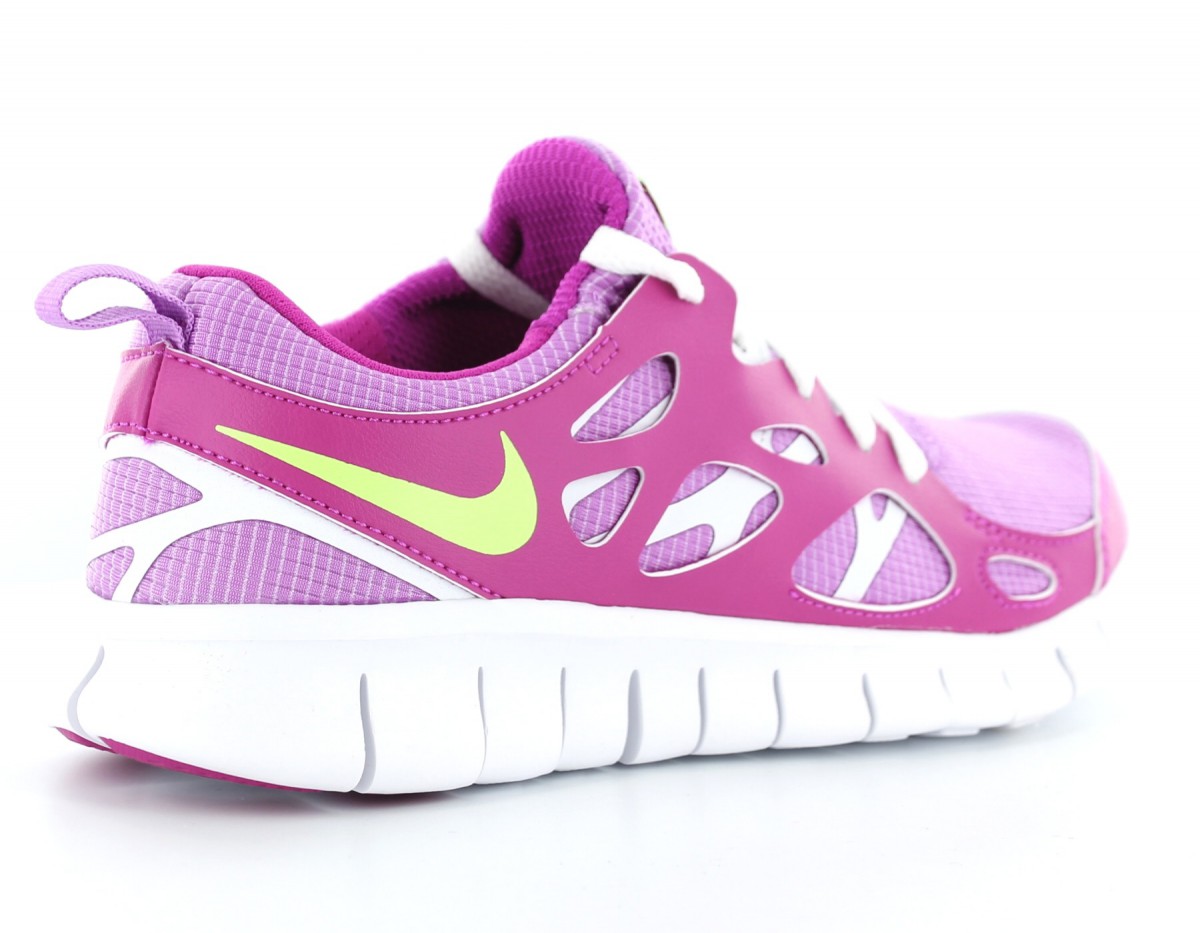 Nike Free Run 2 GS FUSHIA/BLANC