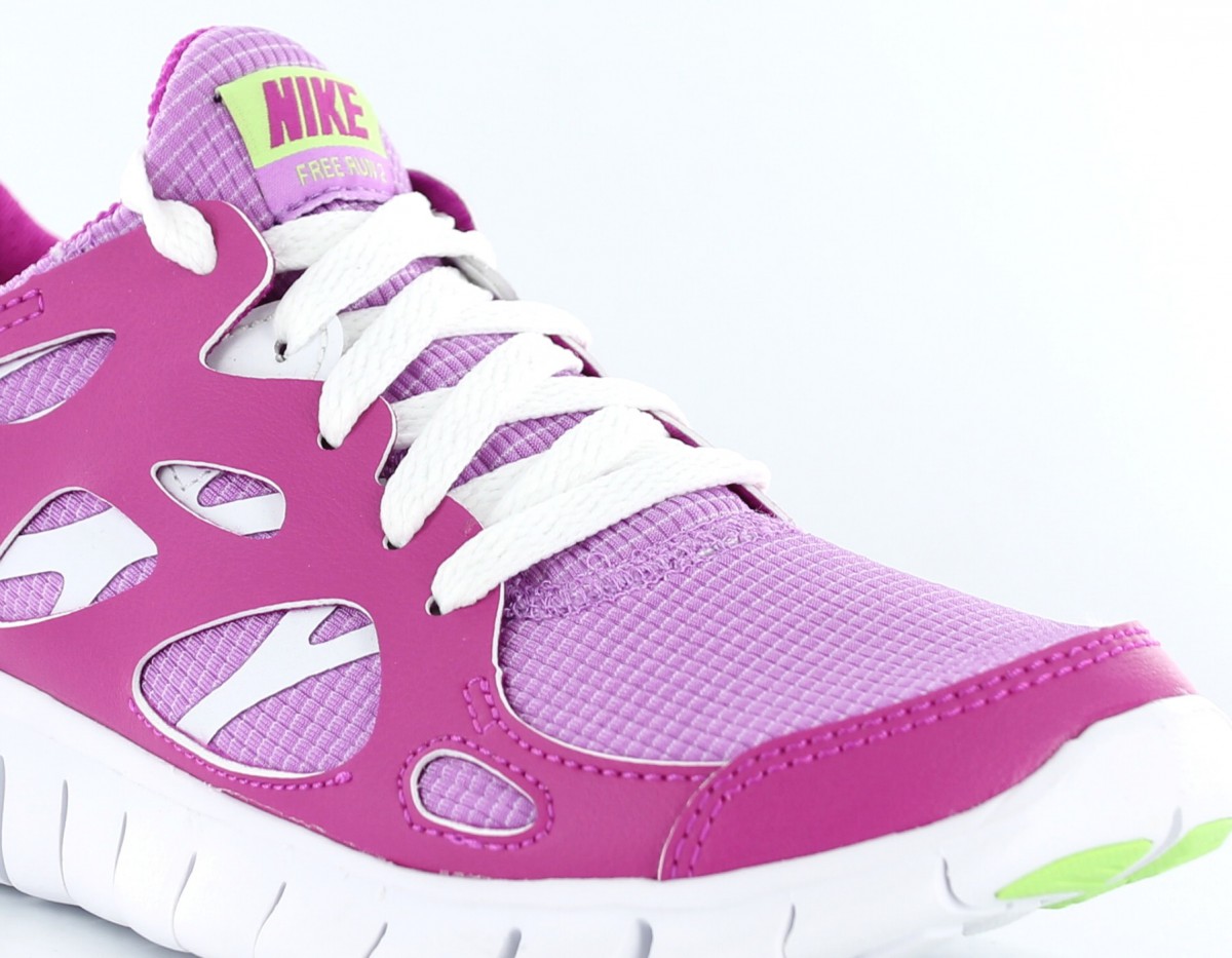 Nike Free Run 2 GS FUSHIA/BLANC