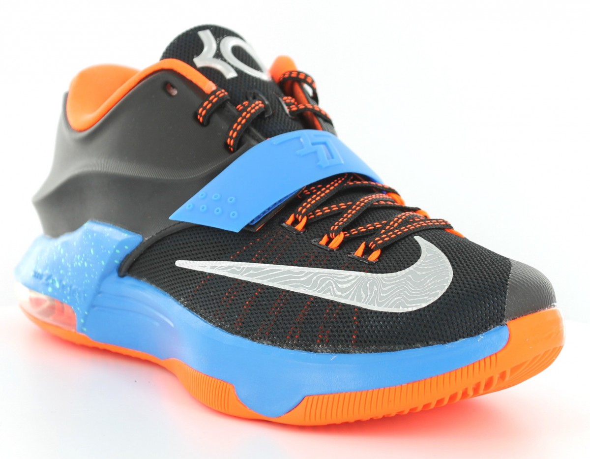 Nike KD 7 thunder away NOIR/BLEU/ORANGE