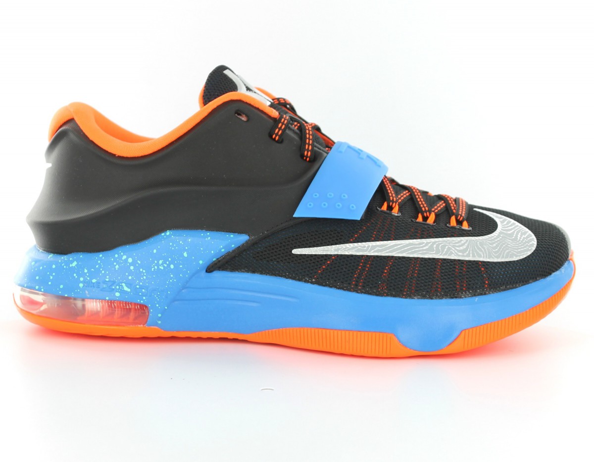 Nike KD 7 thunder away NOIR/BLEU/ORANGE