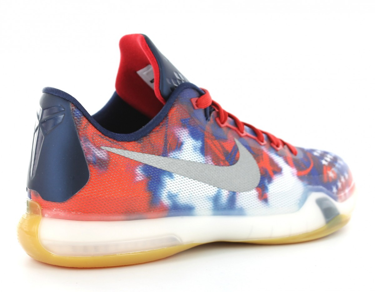 Nike Kobe 10 USA Independance day ROUGE/BLEU/GRIS