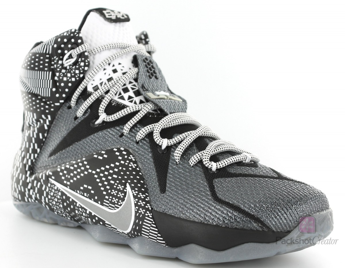 Nike Lebron 12 BHM NOIR/BLANC