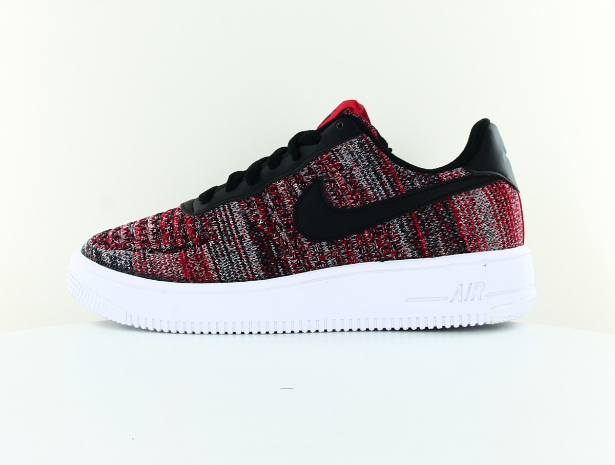 Nike Air force 1 flyknit 2.0 noir rouge blanc