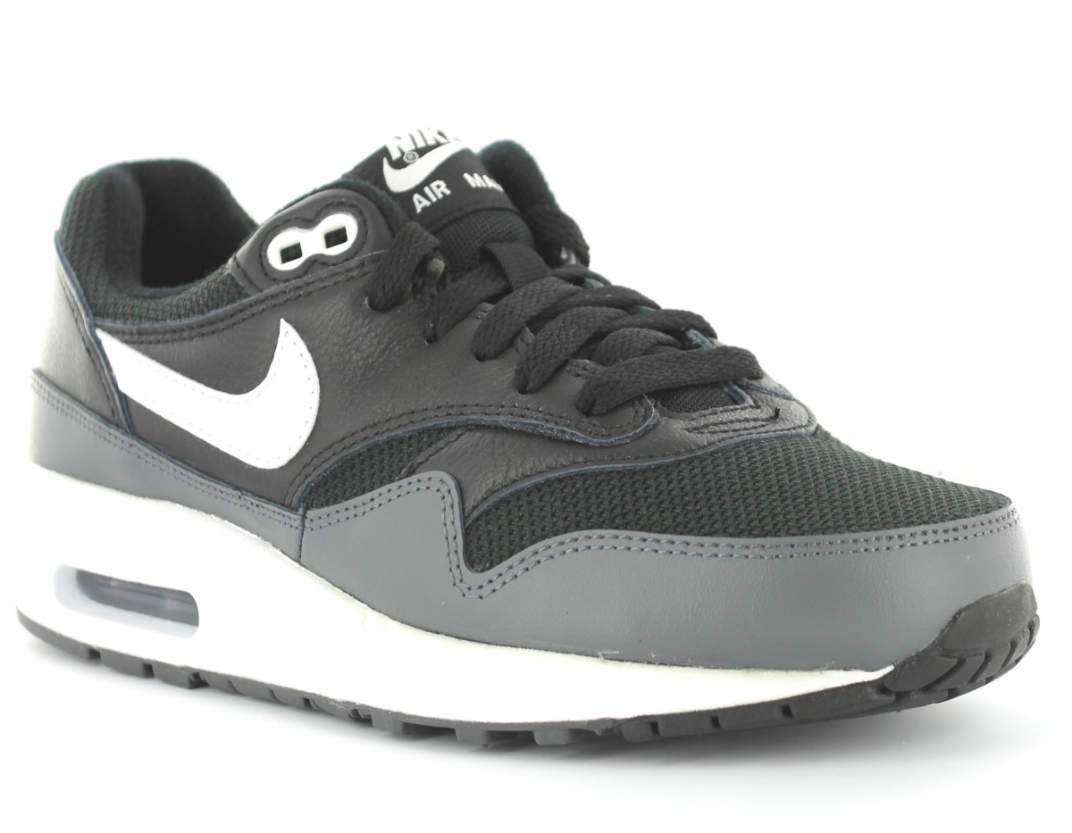 Nike Air max 1 gs NOIR/BLANC/GRIS