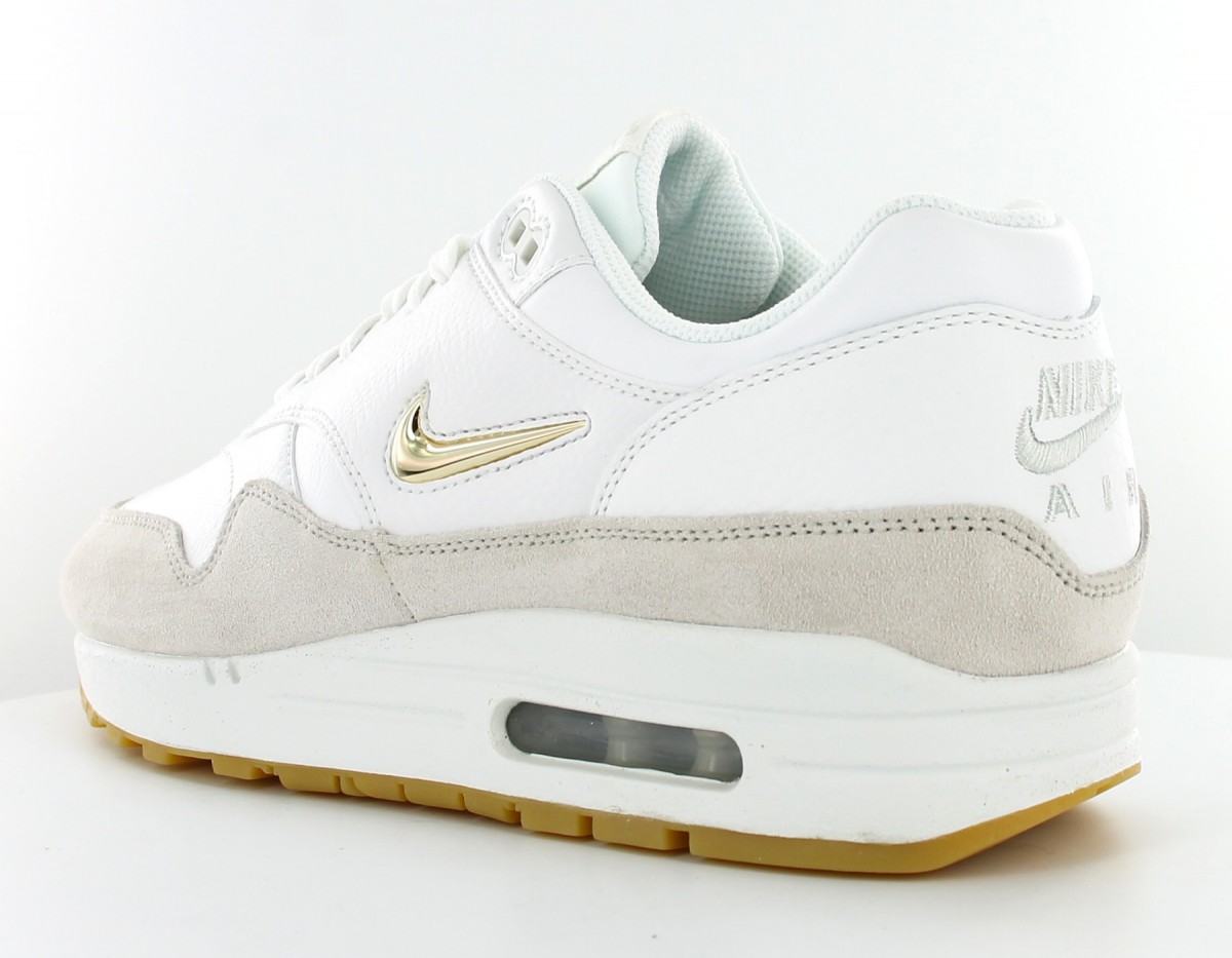 Nike Air Max 1 premium SC Jewell women Summit White-Metallic Gold