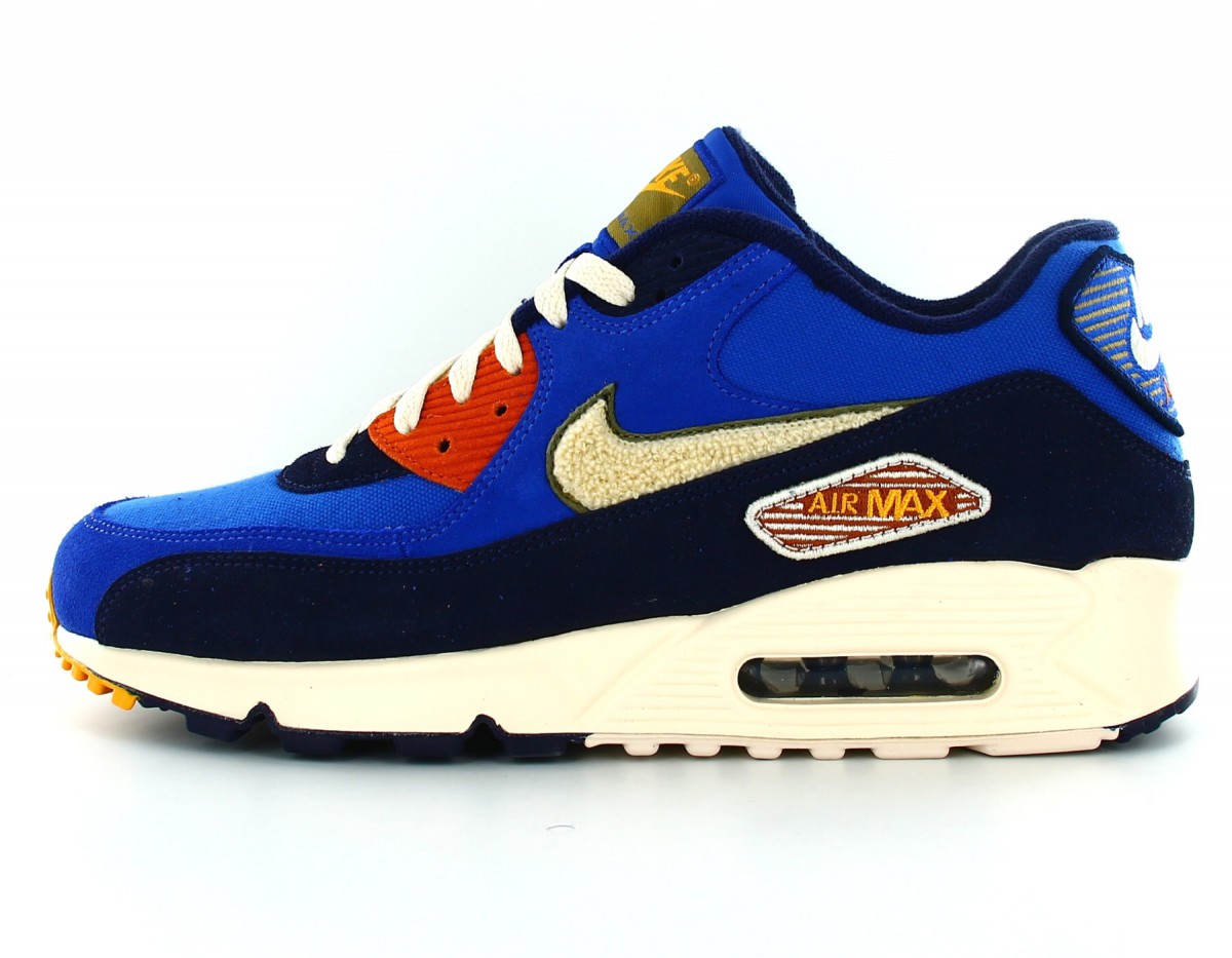 Nike Air max 90 premium se bleu beige orange