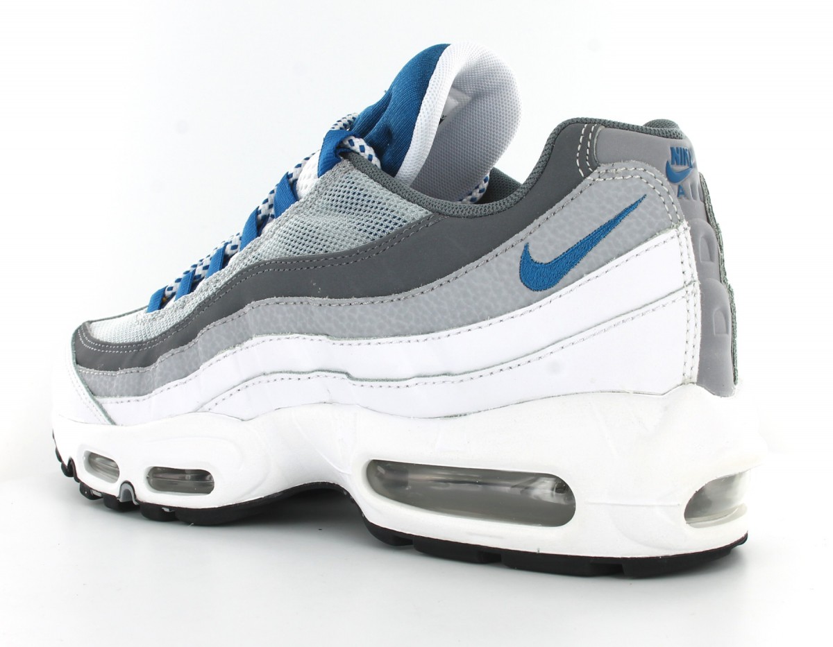 Nike Air Max 95 Essential Blanc-Bleu-Industriel