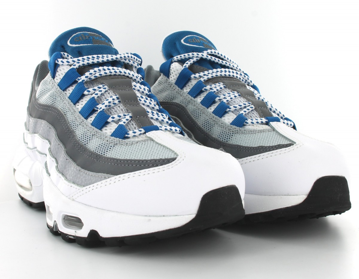 Nike Air Max 95 Essential Blanc-Bleu-Industriel