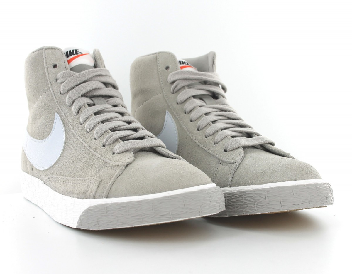 Nike Blazer Mid Suede Vintage Gris-Pure Patinium