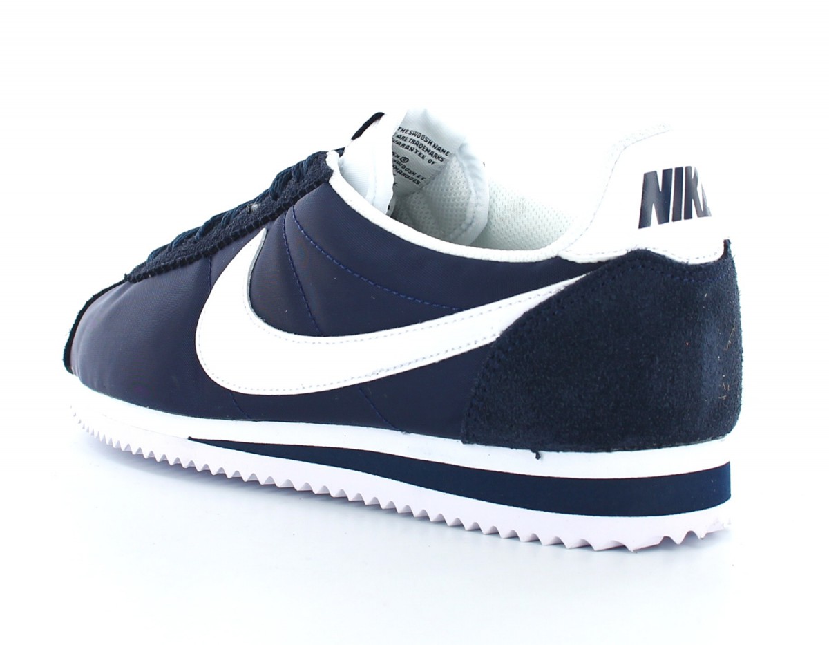 Nike Cortez Nylon Femme Bleu/Marine/Blanc