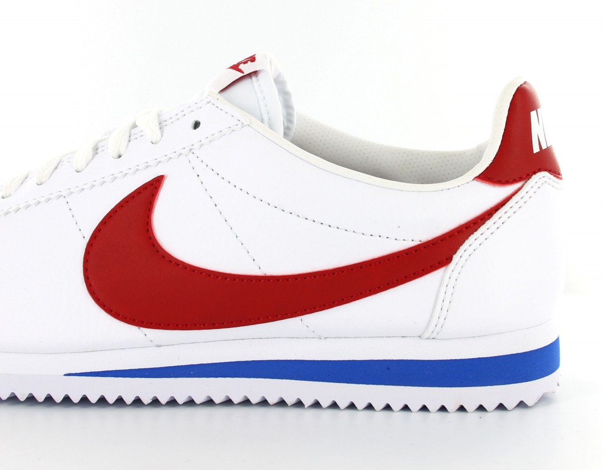 Nike Cortez classic leather White-Red-Blue