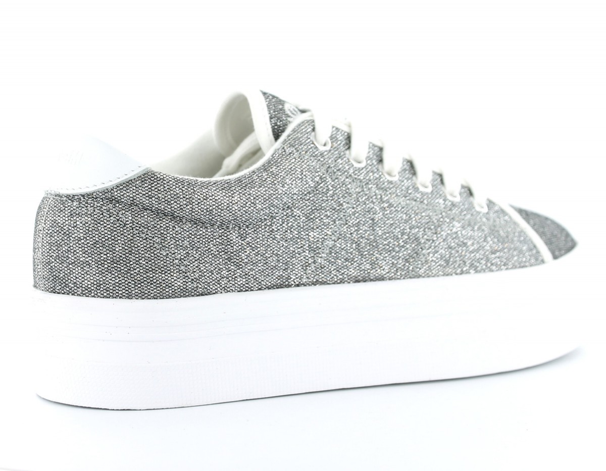 Noname Plato Sneaker Strass GRIS/BLANC