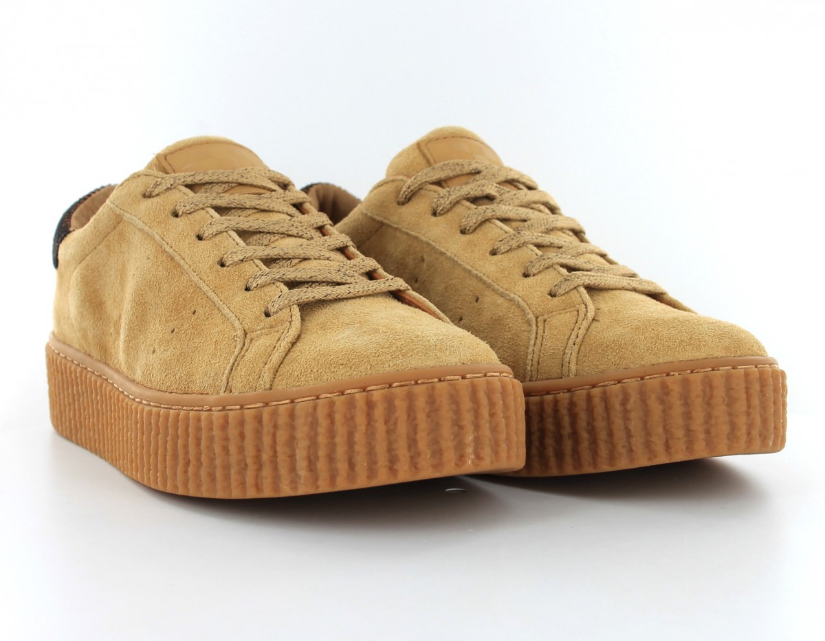 Noname Picadilly Sneakers Suede Beige/Gomme