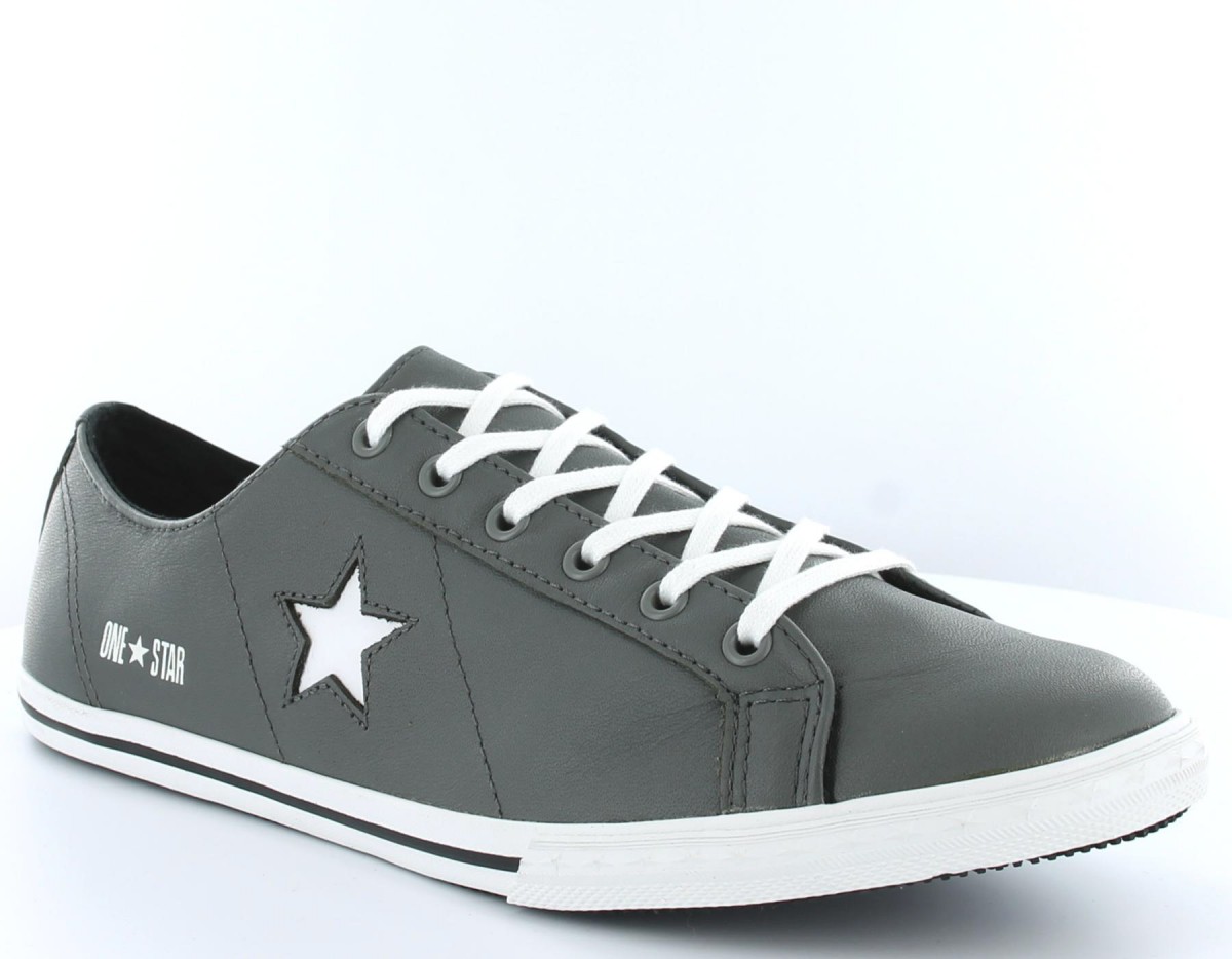 converse one star low top leather