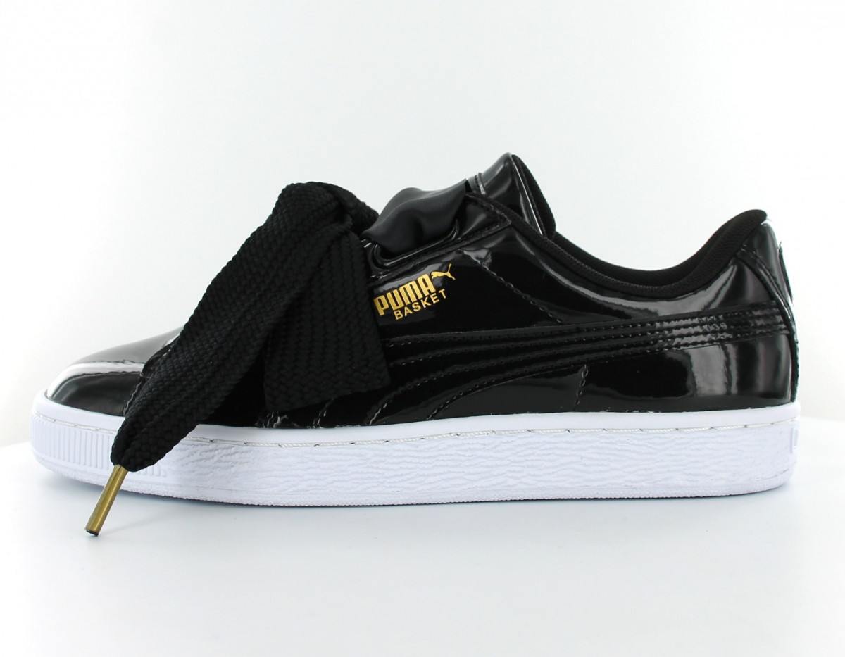 Puma Basket Heart Pate Noir/Vernis/Blanc