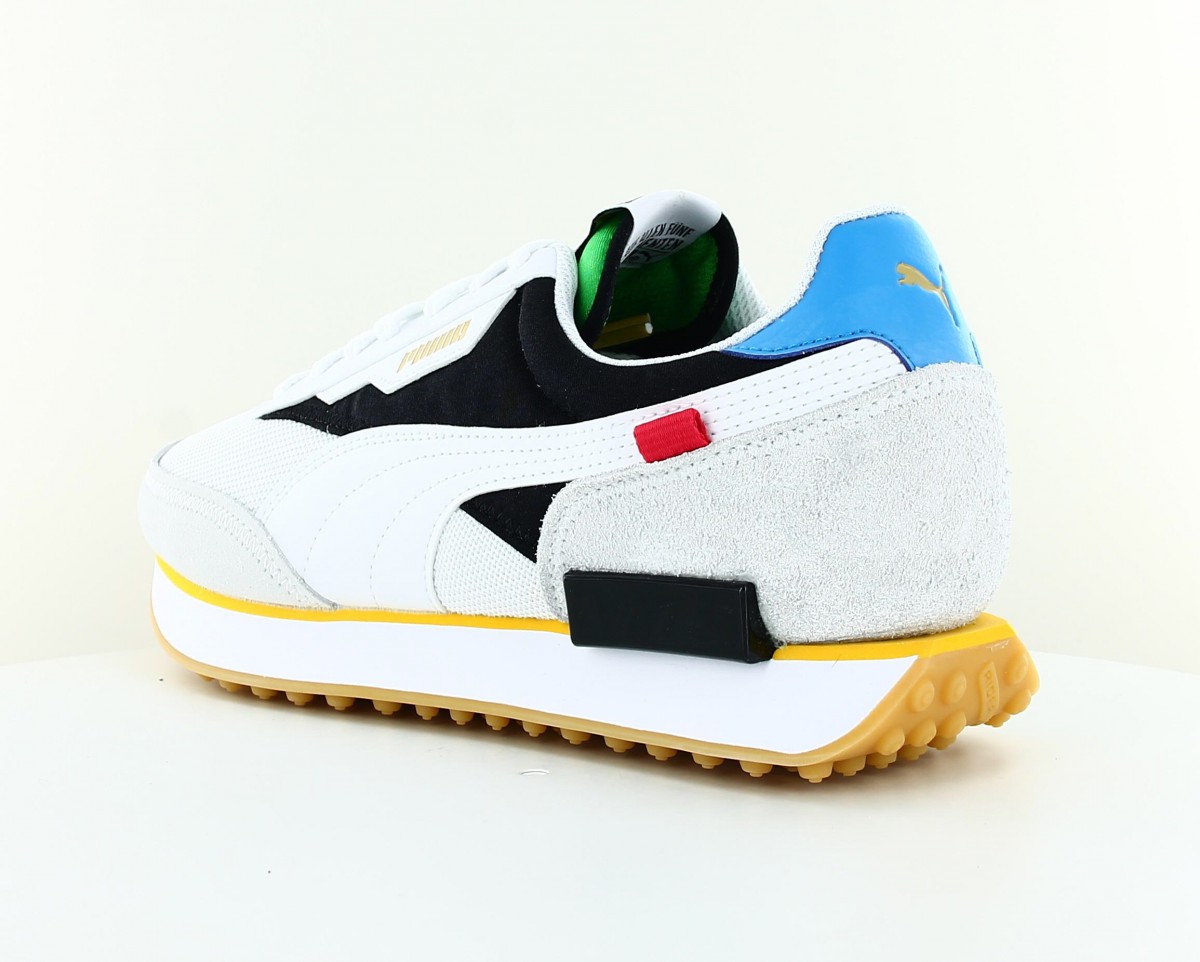 Puma Future rider whorldhood blanc noir multicolor