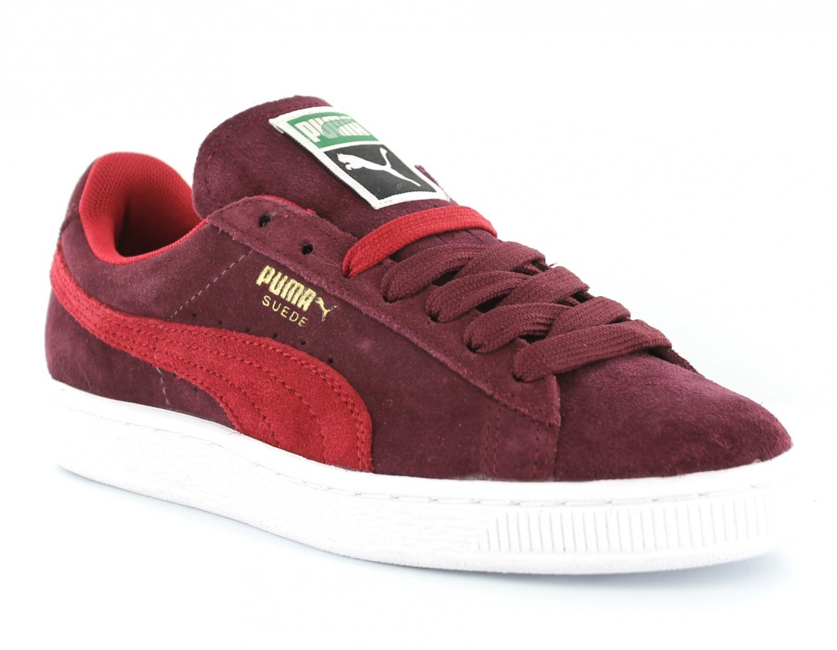 Puma Suede classic femme BORDEAUX