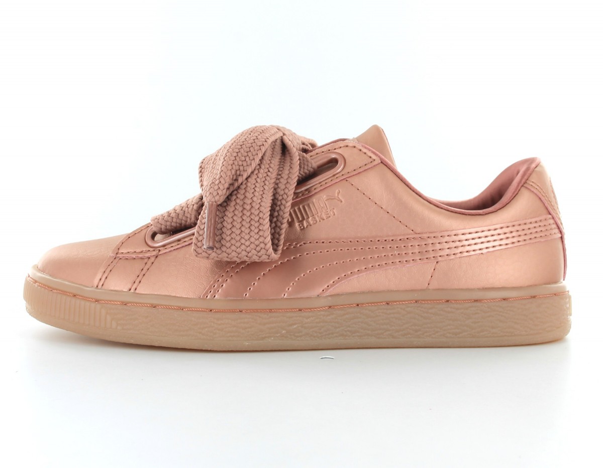 Puma Basket Heart Copper Women Copper-Rose