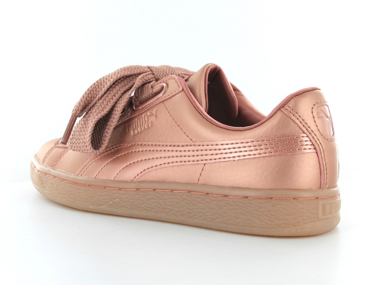 Puma Basket Heart Copper Women Copper-Rose