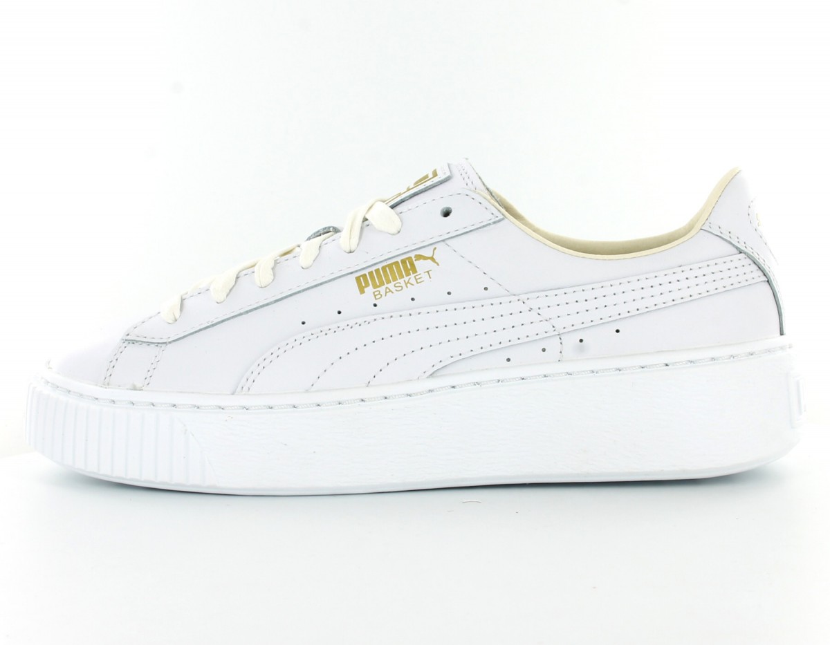 Puma Basket Platform Core White-White