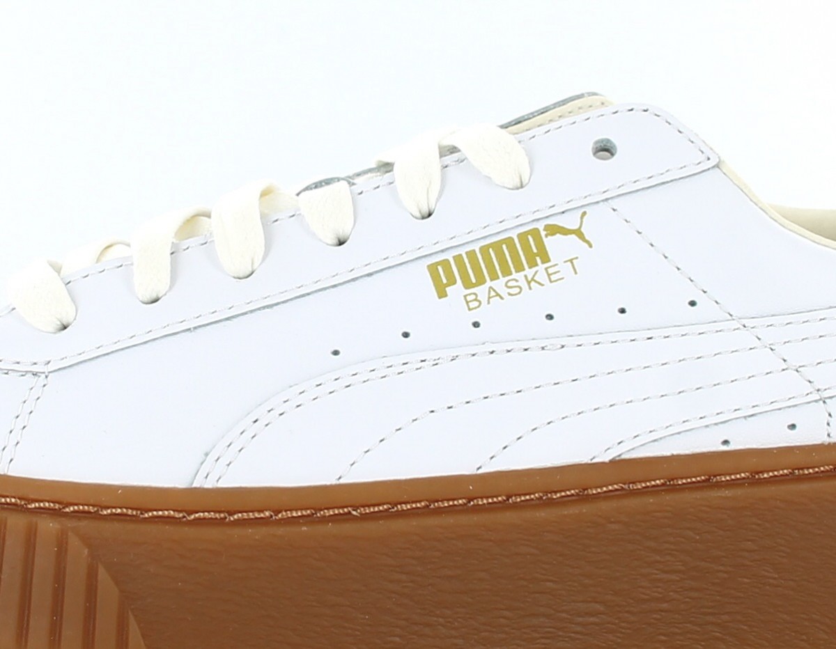 Puma Basket Platform Core White/gum