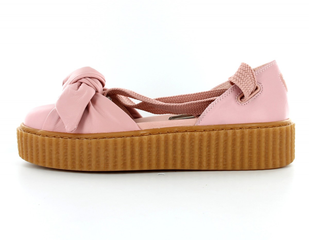 Puma Fenty Bow Creeper Sandal Silver Pink/Oatmeal