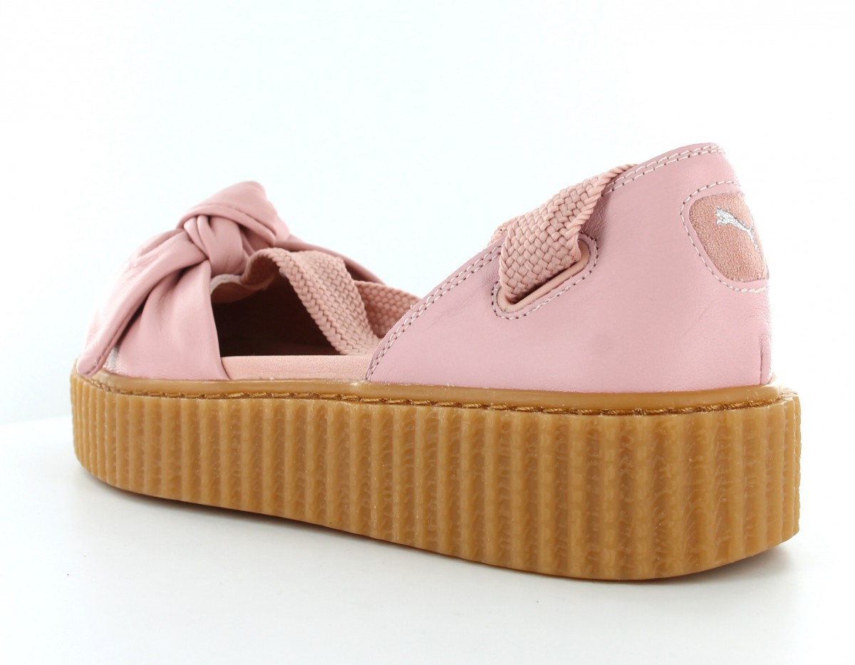 Puma Fenty Bow Creeper Sandal Silver Pink/Oatmeal