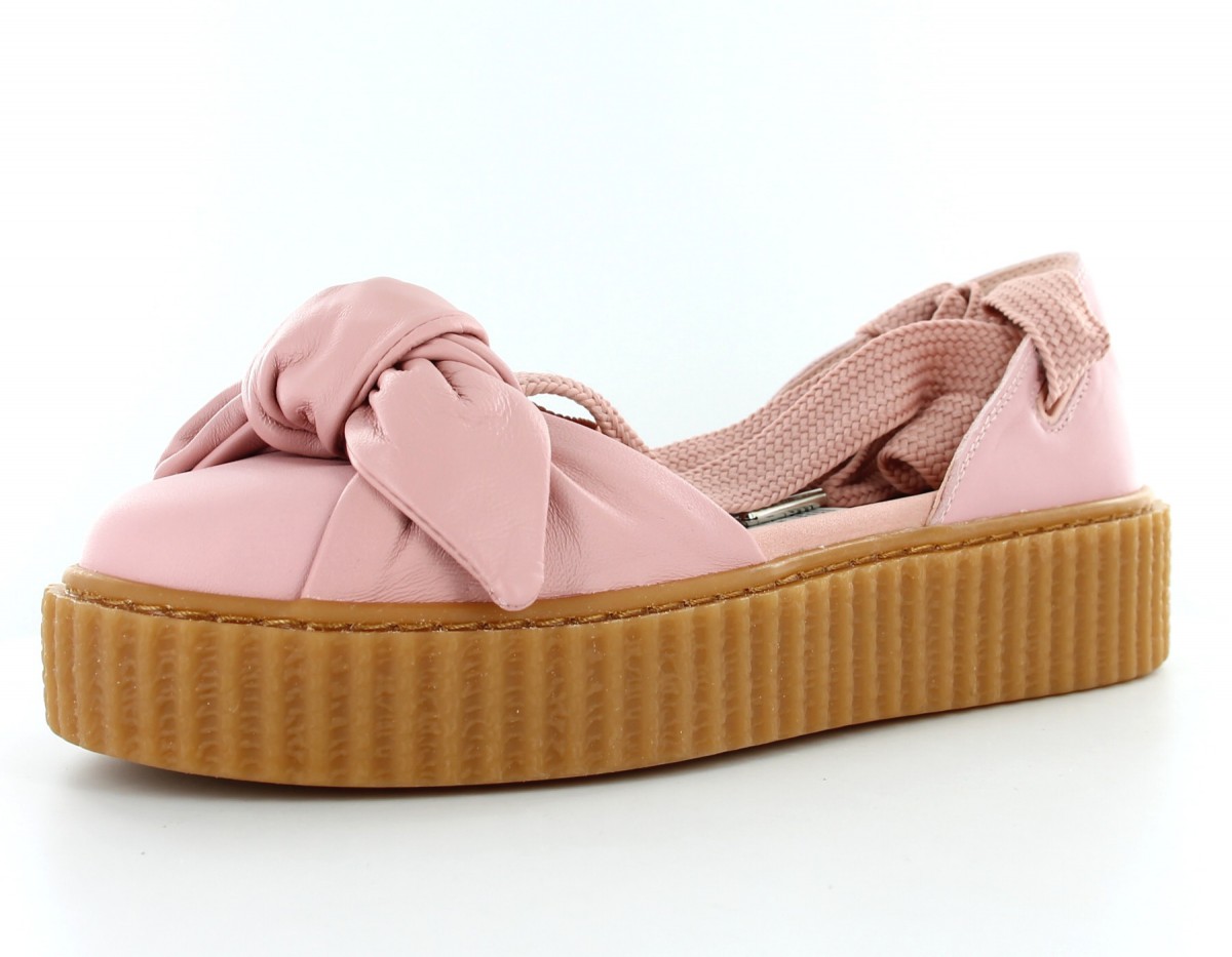 Puma Fenty Bow Creeper Sandal Silver Pink/Oatmeal