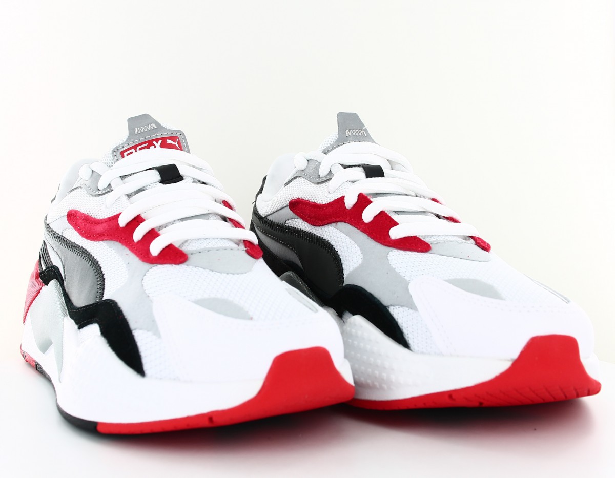 Puma Rsx 3 puzzle blanc gris rouge noir 371570-09