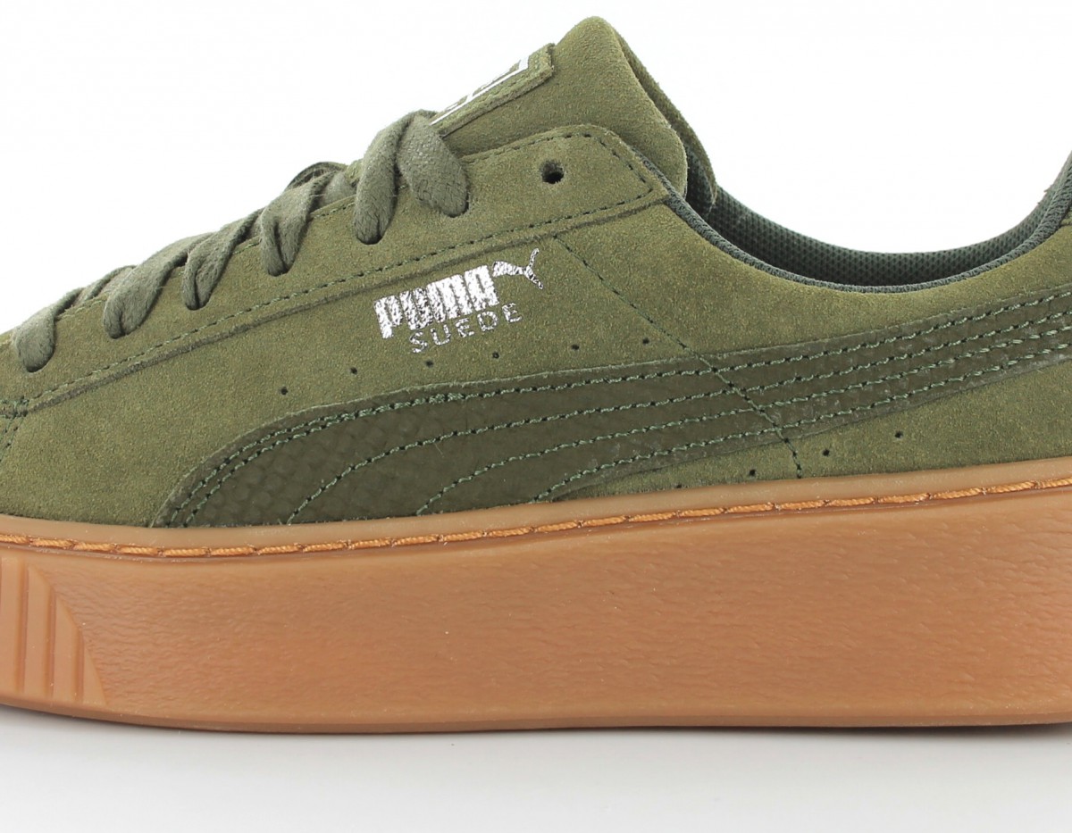 Puma Suede Platform Animals Olive-Gum