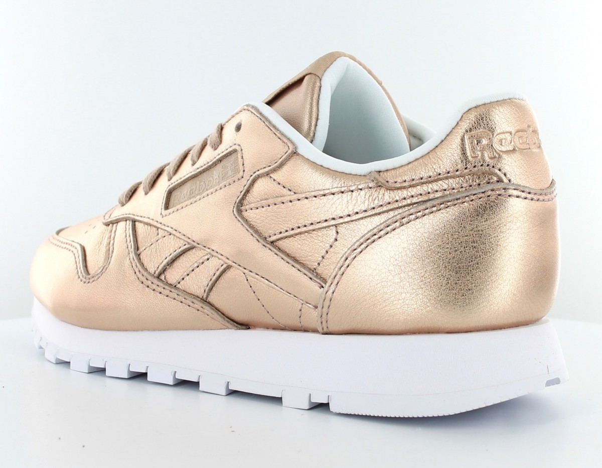Reebok CL Leather Melted Meta Pearl Or-Rose