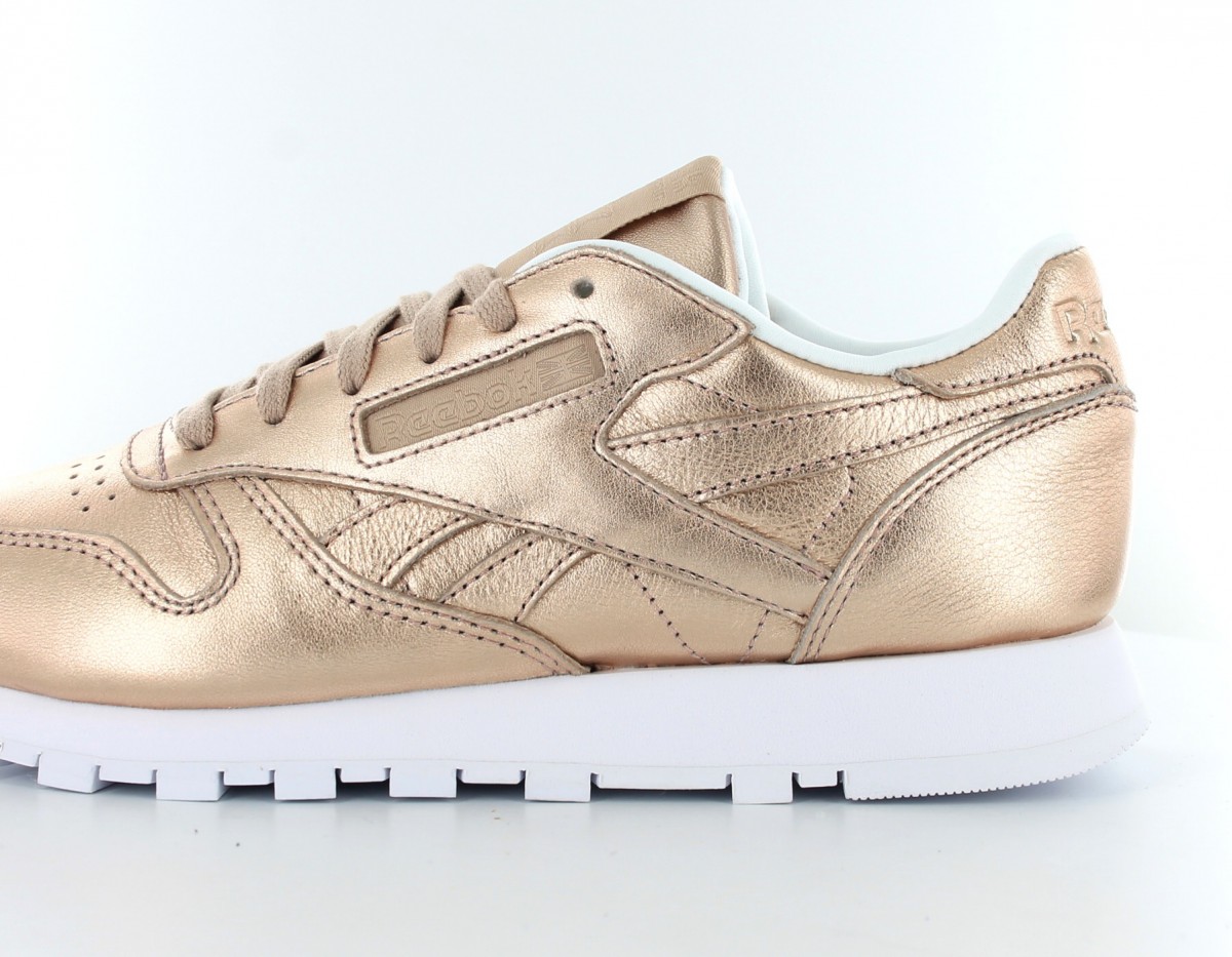 Reebok CL Leather Melted Meta Pearl Or-Rose