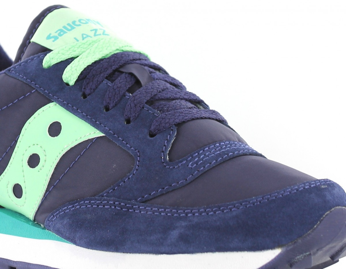 Saucony Jazz femme BLEU MARINE/VERT