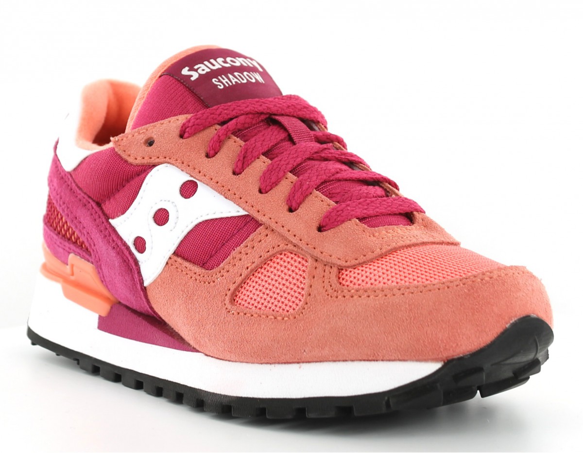 Saucony Shadow femme CORAIL/BLANC/ROSE