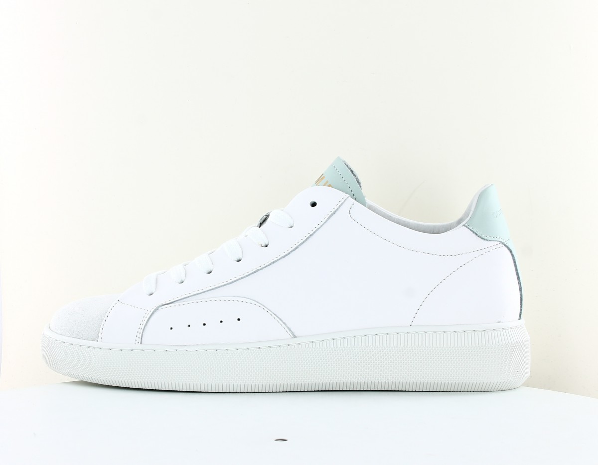 Schmoove Clear sneaker suede blanc bleu ciel ice