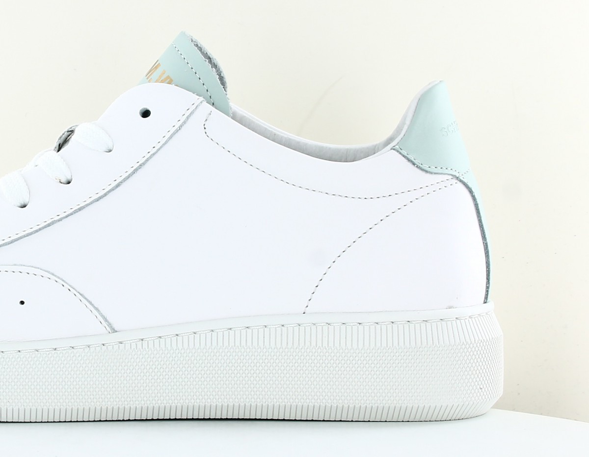 Schmoove Clear sneaker suede blanc bleu ciel ice