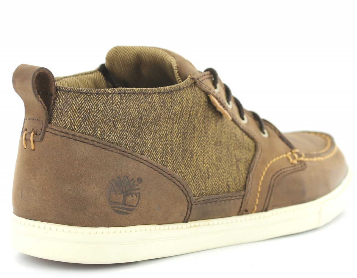 Timberland Newmarket Chukka Moc Toe Textile MARRON