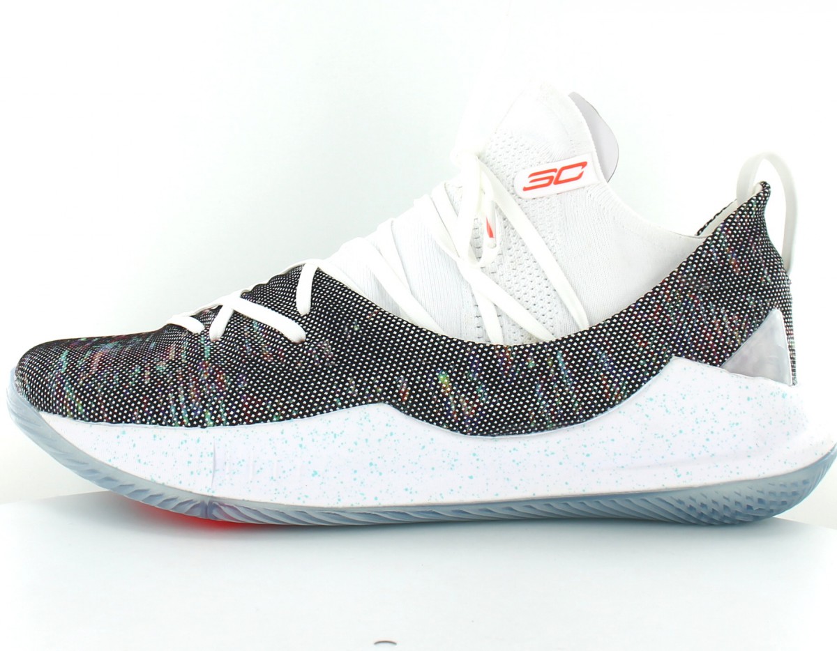 Under Armour Curry 5 blanc multicolor