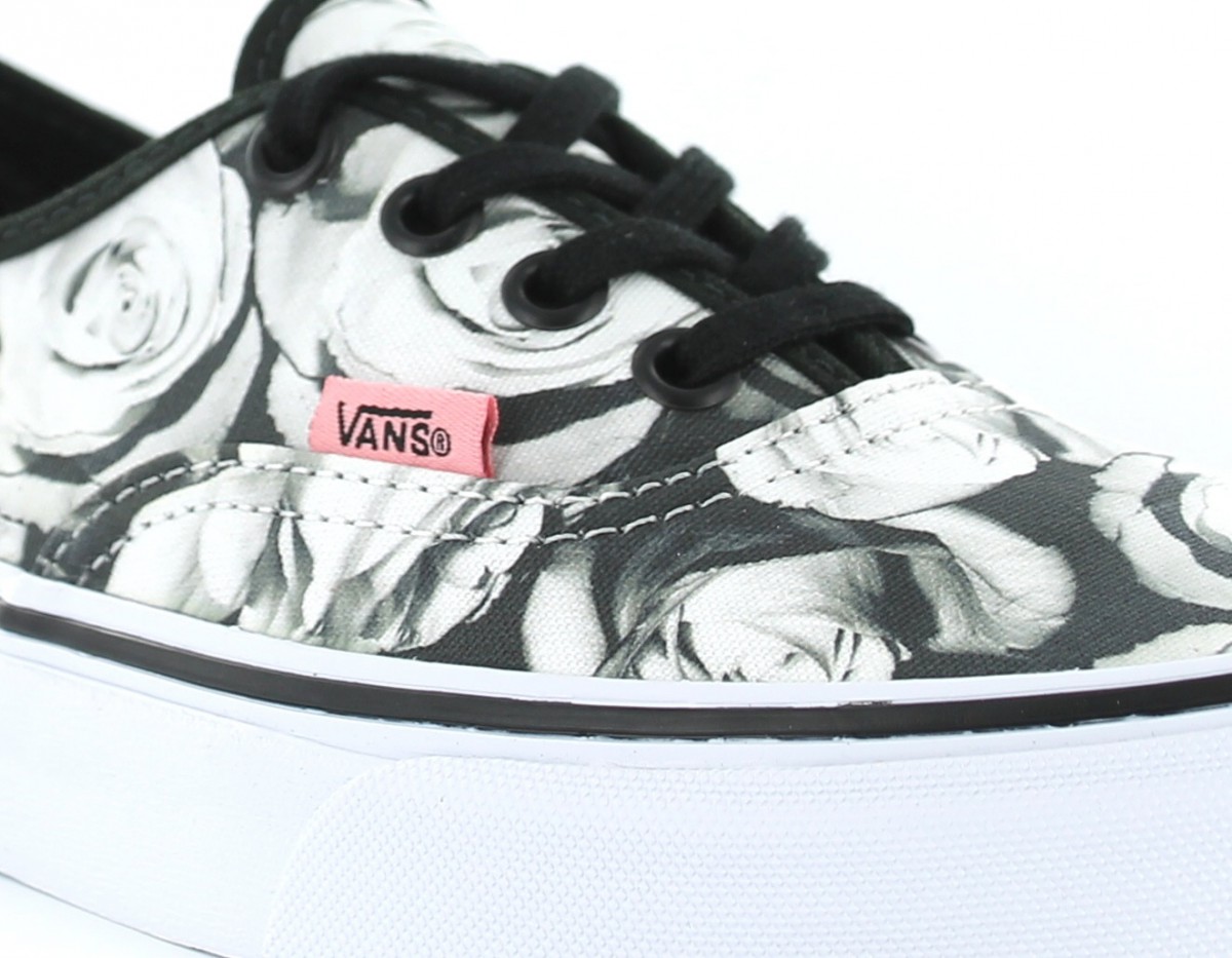 Vans Authentic Digi Roses NOIR/BLANC