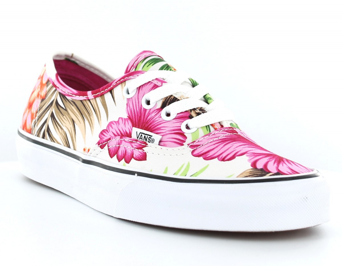 Vans Authentic Hawaiian floral BLANC