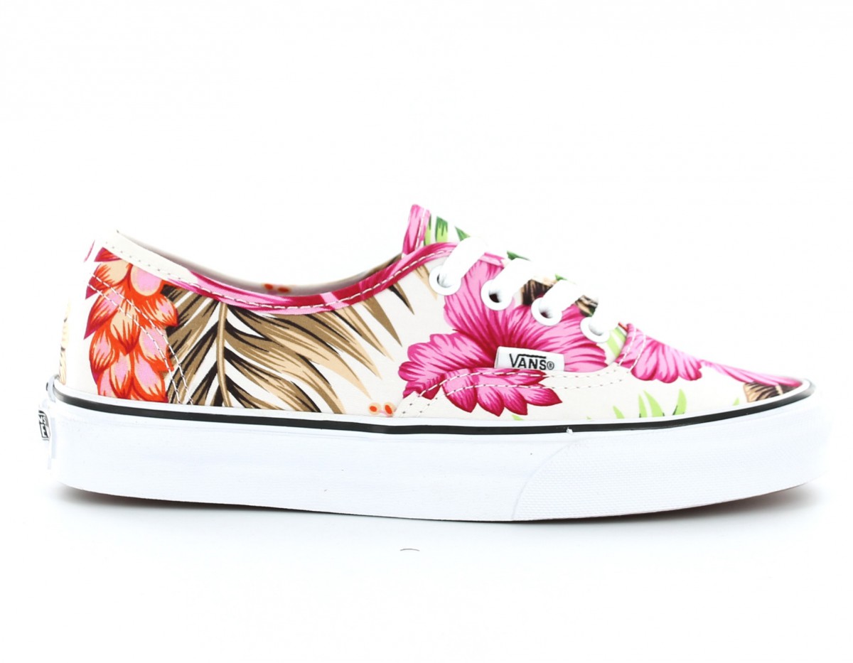 Vans Authentic Hawaiian floral BLANC