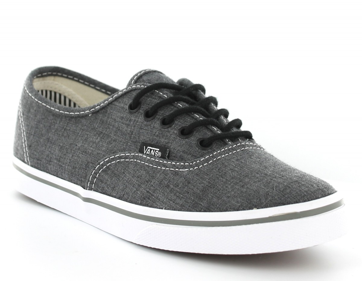 vans authentic lo pro chambray skate shoe