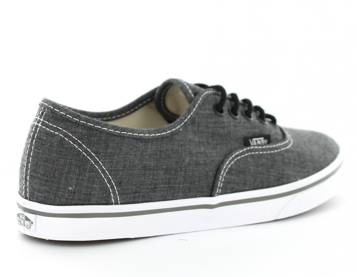 vans authentic lo pro chambray skate shoe