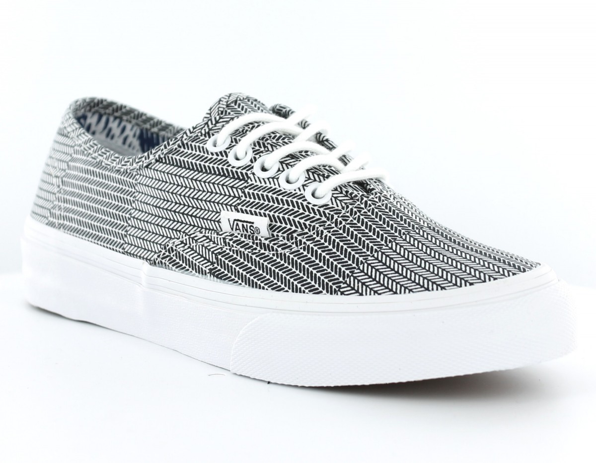 Vans Authentic slim mixed geo BLANC/NOIR