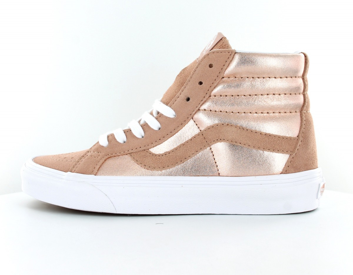 Vans SK8 Hi Reissue Rose-Gold-Blanc