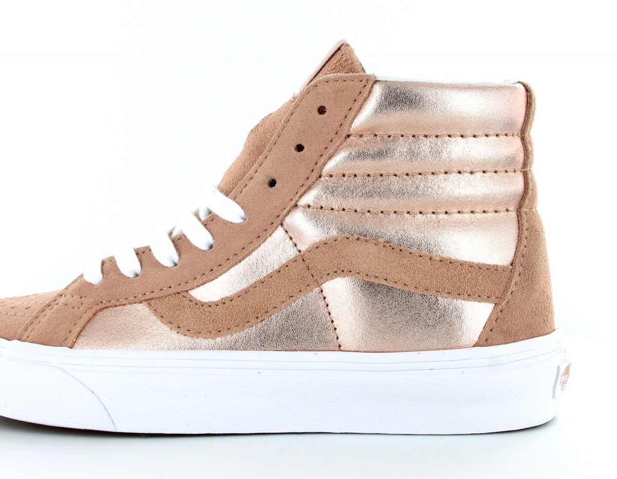 Vans SK8 Hi Reissue Rose-Gold-Blanc