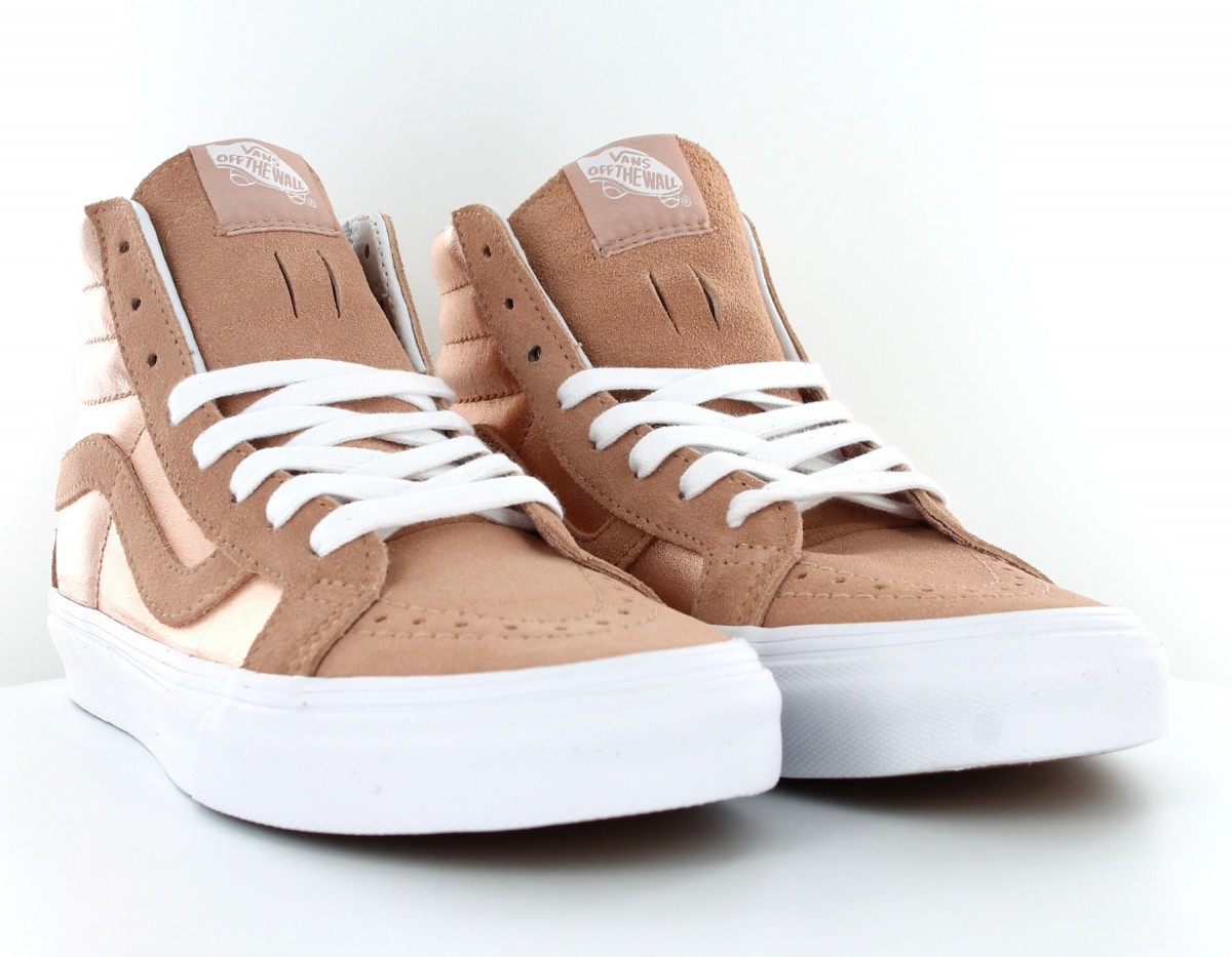 Vans SK8 Hi Reissue Rose-Gold-Blanc