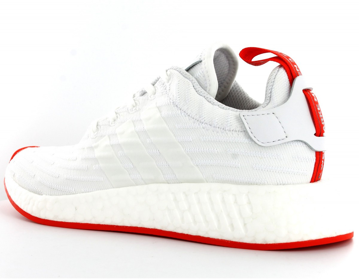 Adidas NMD_R2  PK White/Core Red