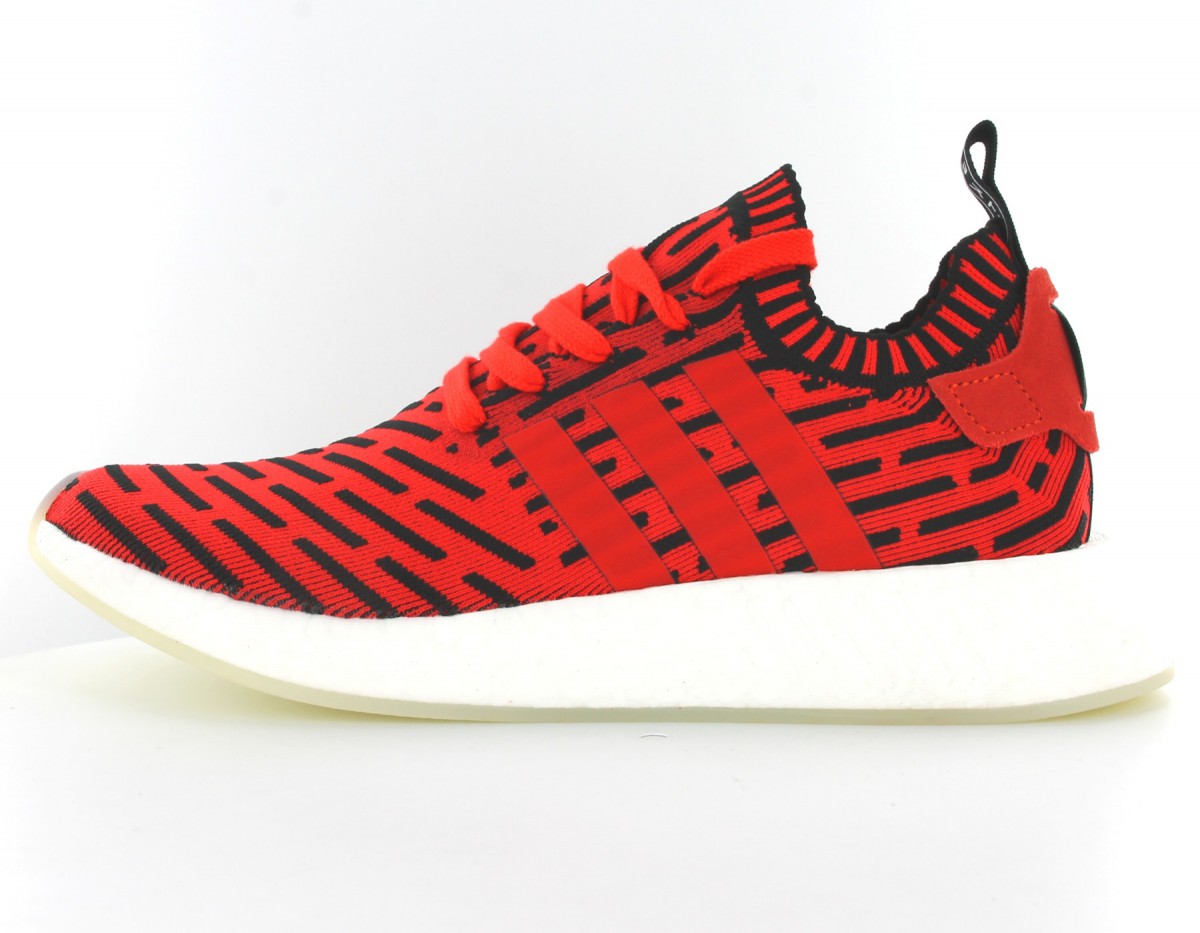 Adidas NMD_R2  Primeknit Core Red/Footwear White