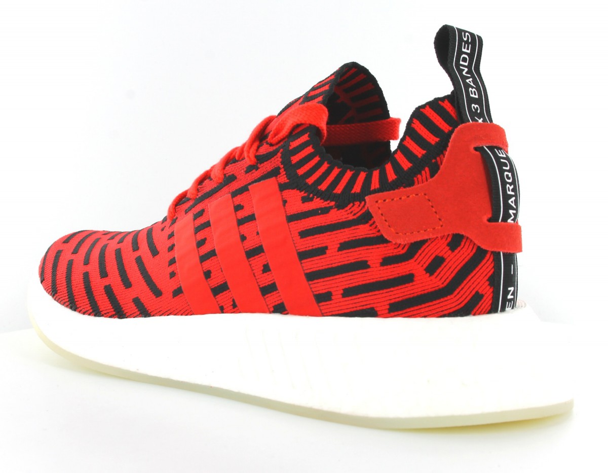Adidas NMD_R2  Primeknit Core Red/Footwear White